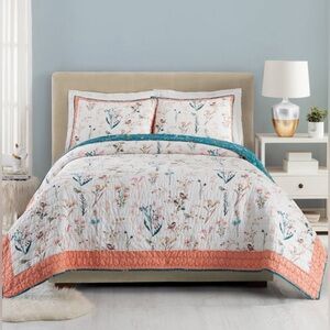 3pc Full/Queen English Garden Quilt Set - Teresa Chan for Makers Collective